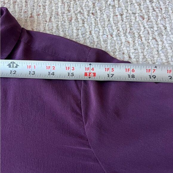 Eileen Fisher Silk Button Down Tunic Shirt - Picture 6 of 13